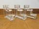 Set Of 3 Art Deco Glass Candle Holders From Metropolitan Museum Of Art Store