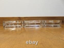 Set of 3 Art Deco Glass Candle Holders from Metropolitan Museum of Art Store