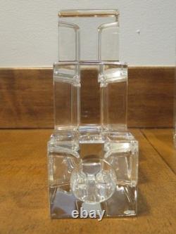 Set of 3 Art Deco Glass Candle Holders from Metropolitan Museum of Art Store