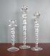 Set Of 3 Cypress Swirl Glass Candle Holders By Ann Wahlstrom Kosta Boda Sweden