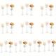 Set Of 3 Glass Tall Tea Light Candle Holders, Elegant Clear Long Stem Pillar Can