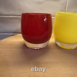 Set of 3 Glassy Baby Candle Holders