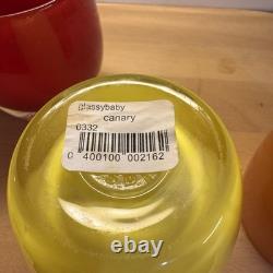 Set of 3 Glassy Baby Candle Holders