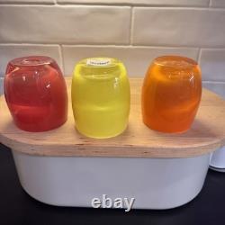 Set of 3 Glassy Baby Candle Holders