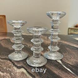 Set of 3 Iittala (iittala) Finland Timo Sarpaneva Candle Holders Candlesticks