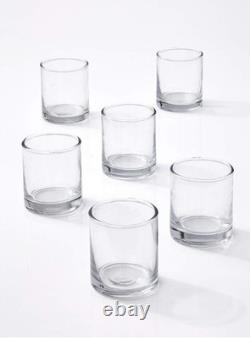 Set of 36 Clear Glass Votive Candle Holders, Ideal for Wedding Decorations, P