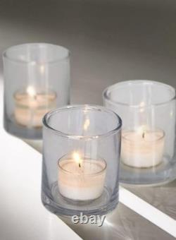 Set of 36 Clear Glass Votive Candle Holders, Ideal for Wedding Decorations, P