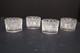 Set Of 4 Lalique Rare Napsbury Votive Tea Light Candle Holders