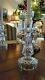 Set Of 4 Waterford Crystal Candelabra Candlesticks With Bobeches