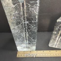Set of 5 Iittala Arkipelago Finland Clear Glass Candle Holders Timo Sarpaneva