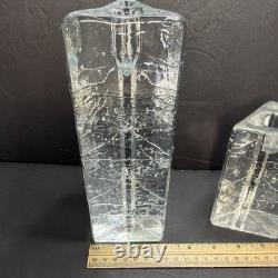 Set of 5 Iittala Arkipelago Finland Clear Glass Candle Holders Timo Sarpaneva