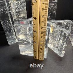 Set of 5 Iittala Arkipelago Finland Clear Glass Candle Holders Timo Sarpaneva