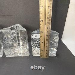 Set of 5 Iittala Arkipelago Finland Clear Glass Candle Holders Timo Sarpaneva