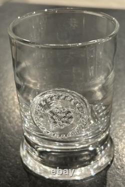 Set of 6 Juliska Berry and Thread Glass Votives / Tea Light Holders