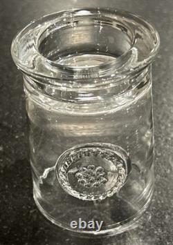 Set of 6 Juliska Berry and Thread Glass Votives / Tea Light Holders