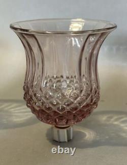 Set of 6 Vintage Amethyst Pressed Glass Candle Holder Cups