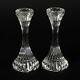 Set Of Two Baccarat Crystal Massena Candle Stick Holders 6 Made In France