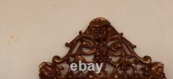 Set of two matching antique brass wall sconces candle holders