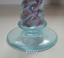 Signed Archimede Seguso Murano Art Glass Candlestick