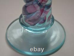 Signed Archimede Seguso Murano Art Glass Candlestick