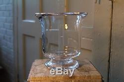 Simon Pearce Footed Pillar Candle Holder/Vase 6 3/4 Tall