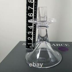 Simon Pearce Glass Candle Holders Candlestick 7 Tall -Blown Glass Mint QTY2