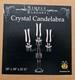 Simply Elegant Crystal Candelabra 3 Arm 18x31.5 Withclear Glass Candle Holders