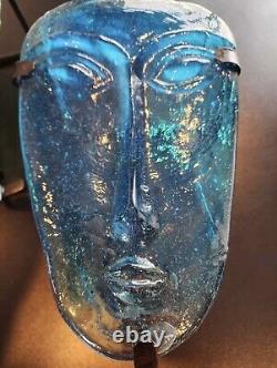 Sky Dreamers Art Glass Face Masks, Hanging Candle Holders Vintage Unique Rare