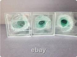 Slovenian Crystal and Stacked Glass Candle Sticks/ Holders 9 pc
