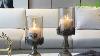 Soga 42cm 48cm Glass Candle Holder Candle Stand Glass Metal With Candle Set