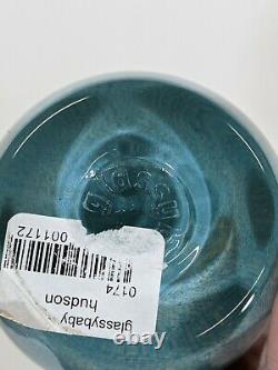 Sold Out Glassybaby HUDSON votive candle holder Translucent Blue Green Amber