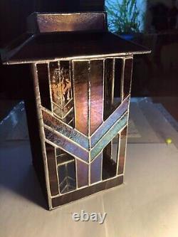 Stained Glass Candle Holder