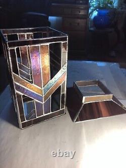 Stained Glass Candle Holder