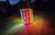 Stained Glass Candle Holder. 4.25 Height X 3.75 Round. Pride Colors