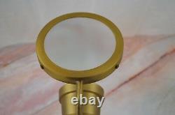 SteamPunk Metal Magnifying Glass Candle Holder Wall Sconce w. Brass Finish DECOR