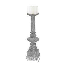 Sterling Floor Standing Grey Washed Candle Holder Large 9166-021