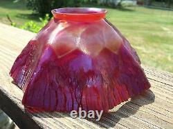 Super Rare Red and Gold L. C. Tiffany Favrile Candle stick Shade