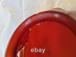 Super Rare Red and Gold L. C. Tiffany Favrile Candle stick Shade