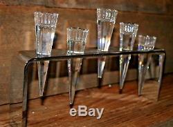 Swarovski Glass Crystal Candle Holder Stalactite Retired Selection Chrome Vase