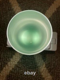 THANK YOU Glassybaby Hand Blown Glass Candle Holder Tag Candle Card Rare! Green