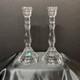 Tiffany & Co. Hampton Vintage 24% Lead Crystal Candlestick Holders Retired