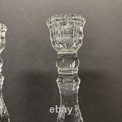 TIFFANY & CO. Hampton Vintage 24% Lead Crystal Candlestick Holders RETIRED