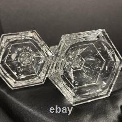 TIFFANY & CO. Hampton Vintage 24% Lead Crystal Candlestick Holders RETIRED