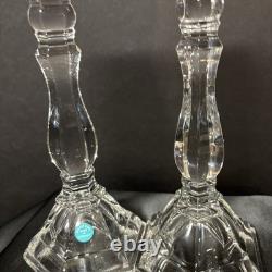 TIFFANY & CO. Hampton Vintage 24% Lead Crystal Candlestick Holders RETIRED