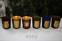 TRUDON Six (6) EMPTY 270g Candle Holders Gloria, Reggio, Ernesto, S. G, Abd El