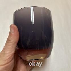 TWILIGHT Glassybaby Hand Blown Glass Candle Holder Gift Box SOLD OUT Purples