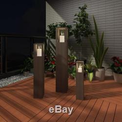 Tall Garden Candle Lit Stand Holder Modern Design Outdoor Lighting Torch Lantern