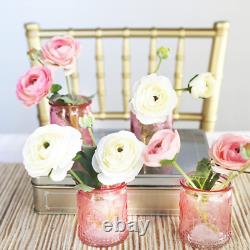 Tea Light Holder, Vintage Pink Glass Tealight Candle Holders, Perfect Favors Dec