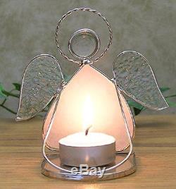 Tea Light Holders Grandma Candle Holder - Beautiful Glass Angel Tealight Candle
