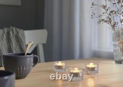 Tealight Candle Holders (bulk of 90) IKEA clear/glass patterned 1.5
